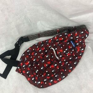 Kavu Rope sling Bag Backpack Racoon 🦝 print NWT